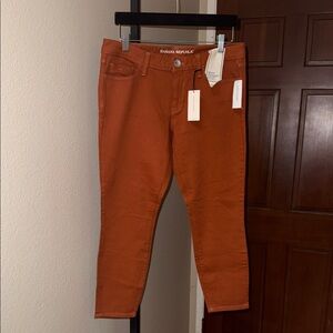 NWT Banana Republic Rust Skinny Ankle Length Pants Jeans Women’s Petite Size 28P